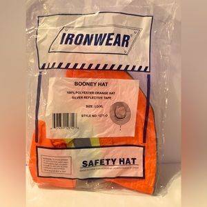 IronWear: reflective orange Booney hat new in bag